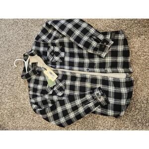 Silver Jeans Co. Youth's Black and White Plaid Casual Shirt Jacket
